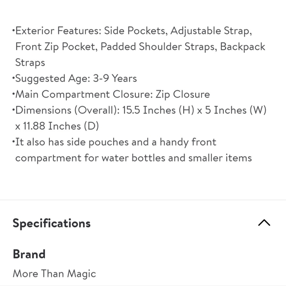 Galaxy Print Backpack with Padded Straps - Picture 4 of 4